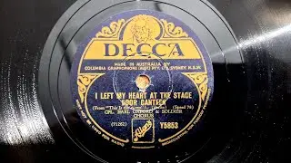 I Left My Heart At The Stage Door Canteen. CPL. Earl Oxford & Soldier Chorus. Decca 78rpm  Record
