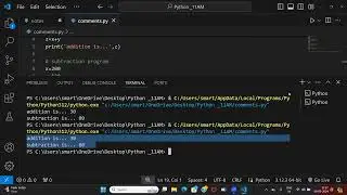 Python | Comments | type() | print() | print_formtting()