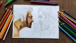 How to draw Bahubali (PRABHAS) step by step |Tutorial| Colourful drawing of Bahubali |02| BAHUBALI |