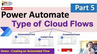 Types of Cloud Flows in Power Automate | Automated, Instant & Scheduled Flows Explained (Part 5)