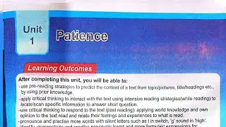 Patience | unit1 |  #class5  | @ShahzainSeries