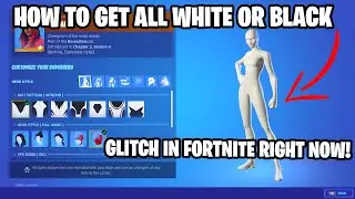 How To Get All White or All Black Superhero Outfit Styles in Fortnite! | How To Glitch All White!