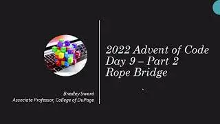 Python Solution - Advent of Code 2022 - Day 09 - Part 2 - Rope Bridge