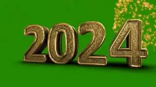 Green screen video material 2024 Happy New Year # Material sharing #