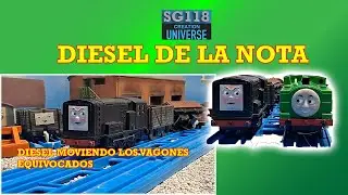 ESPANOL: DIESEL DE LA NOTA REMAKE | Diesel Moviendo los Vagones Equivocados