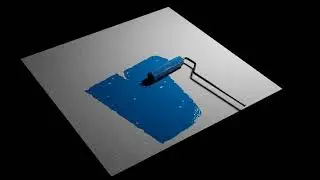 Dynamic Paint coloring effect in Blender animation