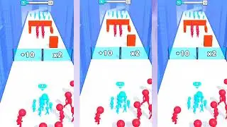 Noob vs Pro vs Hacker Circles Run Gameplay Video