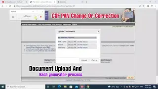 UTI PSA Pan CSF Change Or Correction Document Upload  part 3
