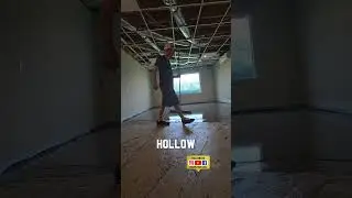 Why do we use LEVELER before we set big tile? Leveler pour: #woodstockga #flooring