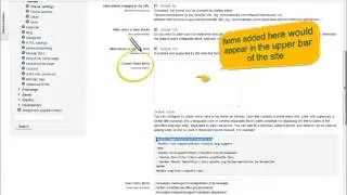 Editing custom menus in Moodle
