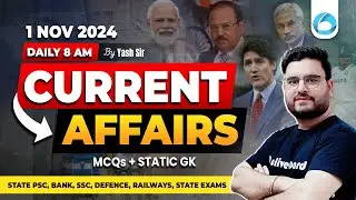 1 Nov Current Affairs 2024 | Daily Current Affairs | PSC | Bank Exams | SSC Exams | Railway Exams
