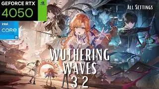 RTX 4050 I5 13420H Wuthering Waves All Settings Gaming Test | Acer Nitro V15