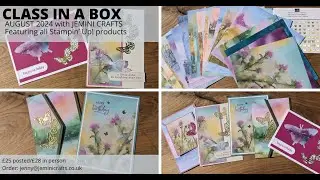 August 2024 Class in a Box and Card Class