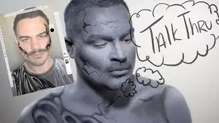 Sketchpad to Final Look | Start to Finish Drawing my Statue Makeup Tutorial