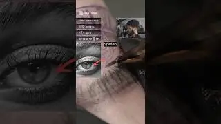 Pro tips to tattoo realistic eyes #shorts #tattooist #learntattooing #tattoocourse #realistictattoo