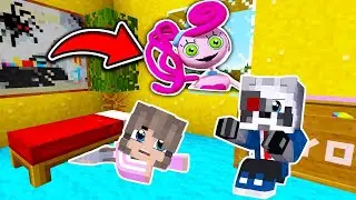 НУБ И ПРО СПРЯТАЛИСЬ ПОД КРОВАТЬЮ SCP в МАЙНКРАФТ РАКУН И ДОЧКА НОВАЯ РУБРИКА