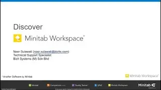 Discover Minitab Workspace Webinar