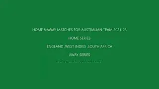 Second world test championship away & home matches in upcoming 2021-2023 schedule