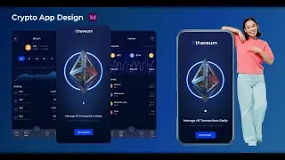 Crypto App design in Adobe XD #freelancer #adobexd #adobexdtutorial #designer #website #application