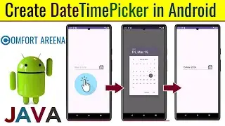 How to Create a DateTimePicker From EditText in Android Studio