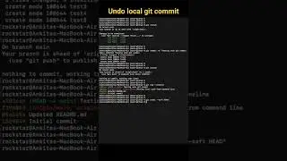 git reset commit | undo local git commit 