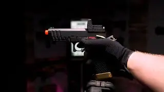 AW Custom Hi-CAPA Full Auto GBB Pistol with Drum Mag Demo