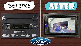 2005 F250 Double DIN Stereo + Rearview Camera Full Install | Tow Vehicle Upgrades