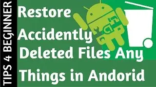 How to Recover Deleted Files from Android | Restore Images Video n audio  |Recycle bin for android