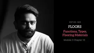 Basics of Civil Engineering I Floor I Floor Covering I Types of Floor & Floor Coverings I EST120