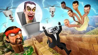 LABERINTO SCP - ¡SKIBIDI TOILET BOSS Y LAS EVOLUCIONES NOS PERSIGUEN! !SOY UN CAMERAMAN en GMOD!