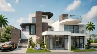 PUBG Mobile Level 25-27 Futuristic Home Design 🏡 | Ultra Realistic Modern House Build