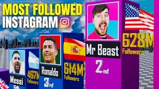Most Followed Instagram Accounts 2023 | 3D Comparison