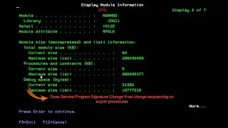 Service Program - IBM| Does Signature change if we only change sequence of export procedures?