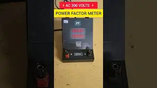 Power Factor Meter Connection. with LOAD.#itielectrician #powerfactor#trending