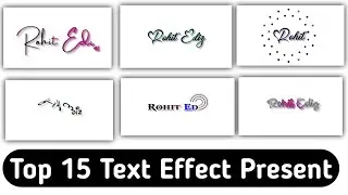 Top 20 Text Animation Alight Motion ll Top Text Effect Alight Motion 💯ll XML File ll 