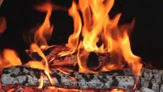 Nature's Hearth: A Tranquil Fireside Storm ASMR Soundscape...Crackling Fire, Winds and Thunder