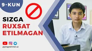 🔴 Tizimga ta'qiq qo'yish  - PHP Dasturlash tili - 9/21 KUN