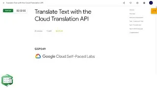 Qwiklabs | Translate Text with the Cloud Translation API [GSP049]