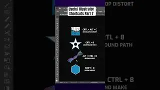 Useful Adobe Illustrator Shortcuts #shorts #graphicdesign #illustrator