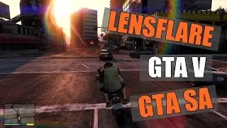Lensflare de GTA V compatible con HUD DK22PAC para GTA SA