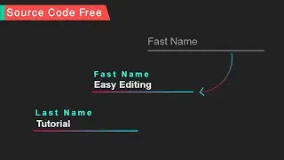 CSS Input Field Text Animation | CSS Label Animations