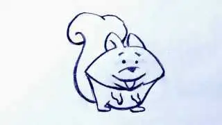 Squirrel Pencil Test Animation