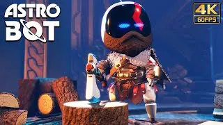 ASTRO BOT (PS5) God of War Level Gameplay @ 4K 60ᶠᵖˢ ✔