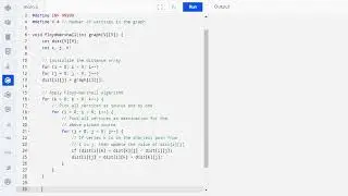 C Program to Implement Floyd Warshall Algorithm: Shortest Path|| C Code for Floyd Warshall Algorithm