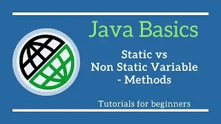 Basics of java programming|Static vs Non Static Variable-Methods in Java