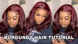 HOW TO DYE HAIR BURGUNDY WITHOUT BLEACH | BEGINNER FRIENDLY