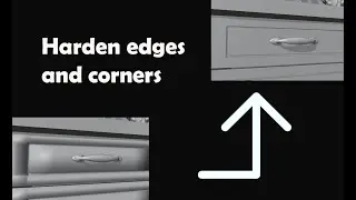 TIP model. Harden edges and corners  in blender