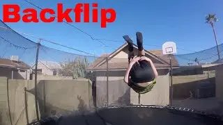 Another trampoline flipping video