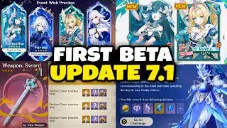 NEW UPDATE! 7.1 BETA! VESNA, VODYANITSA, ANNIVERSARY REWARDS, RERUNS & MORE | Genshin Impact