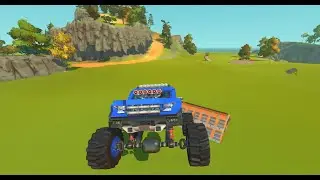 EPIC MONSTER TRUCK TAKING BIG JUMP!!! (Scrap Mechanic)